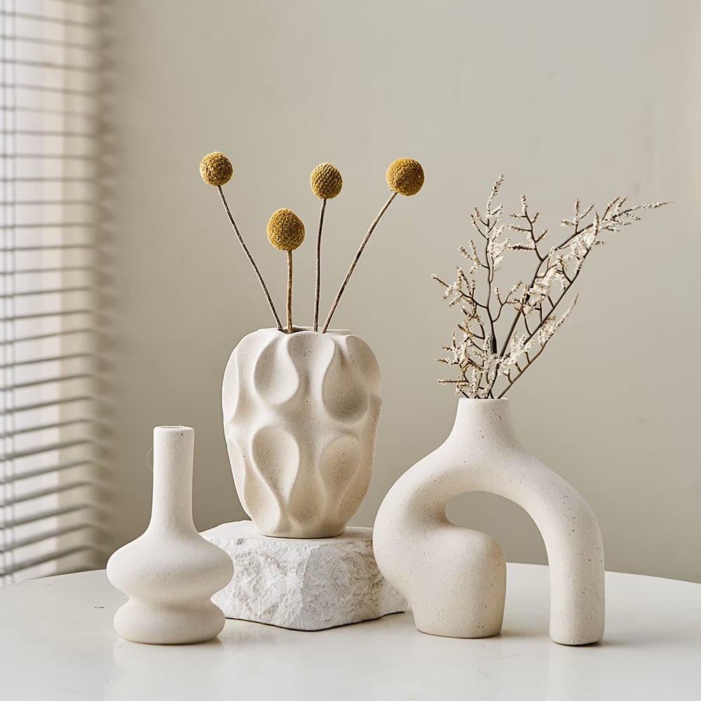 Boho Ceramic Vase Set