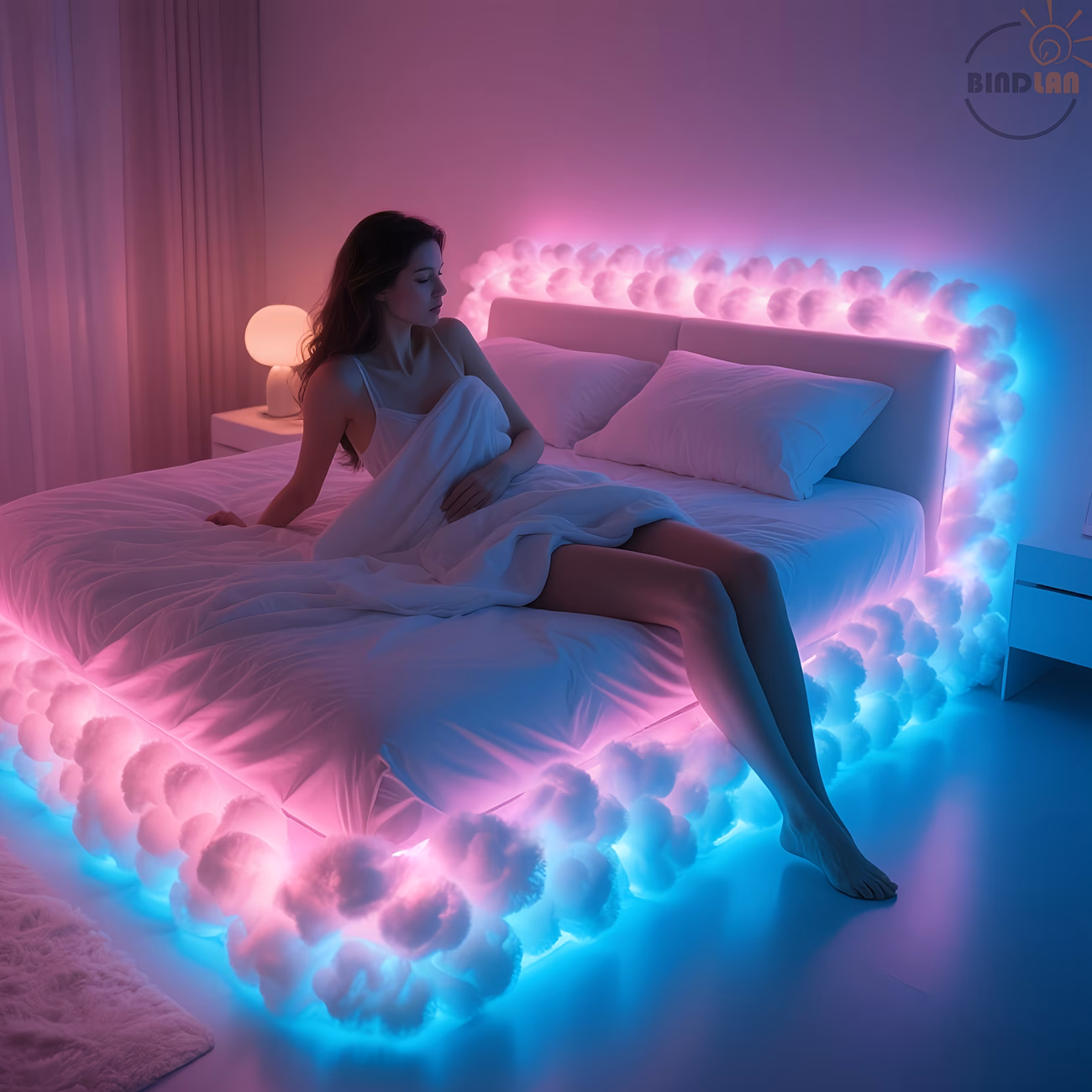  Thundercloud Light Smart Bed Frame Lamp