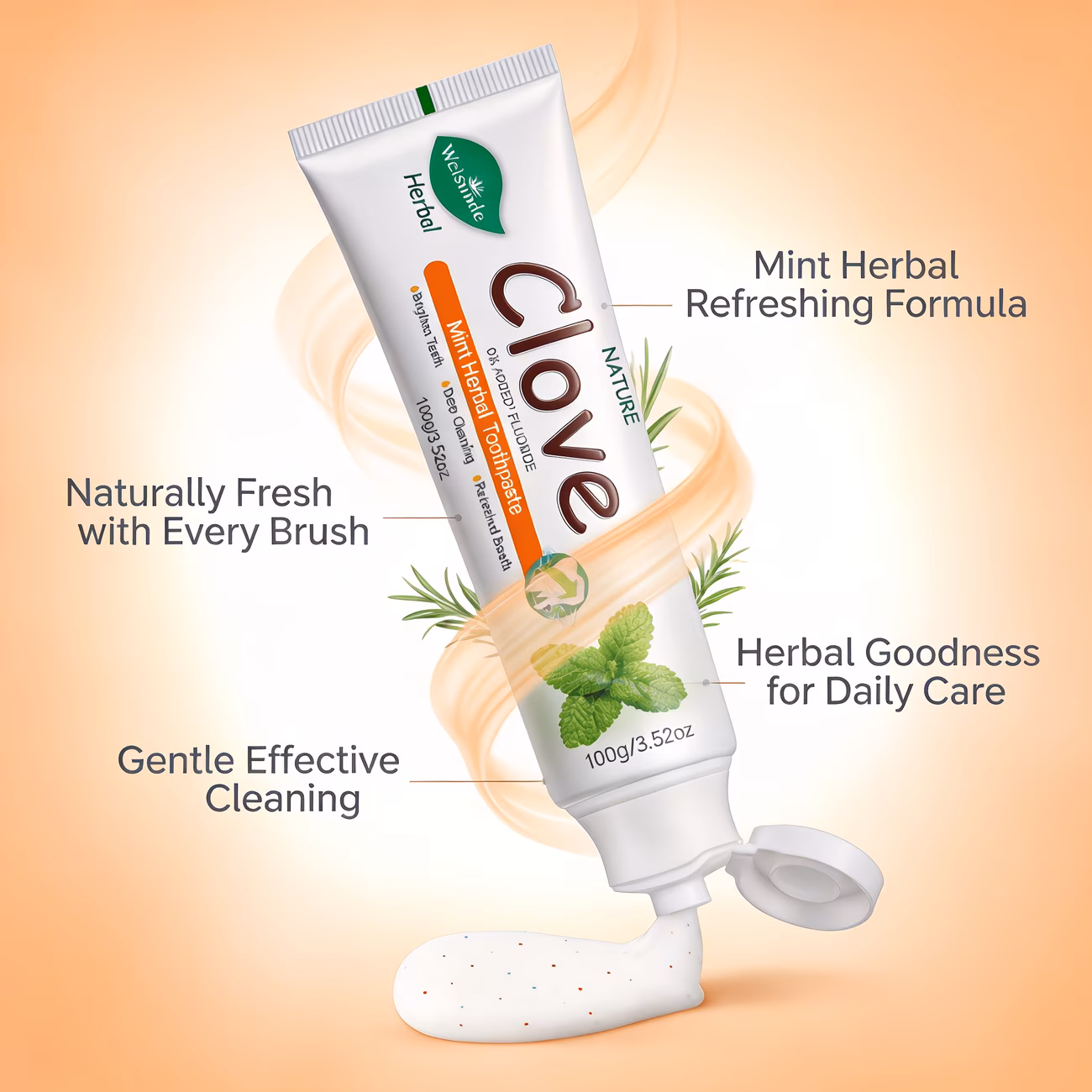 Clove Mint Herbal Toothpaste