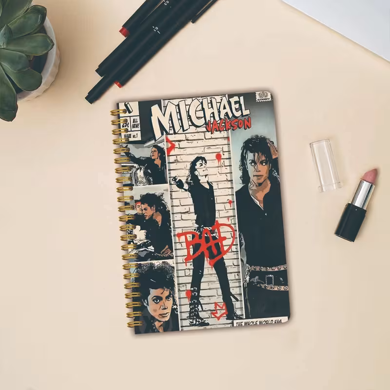 1 Set of Stage King Themed Cover Spiral Coil Notebook