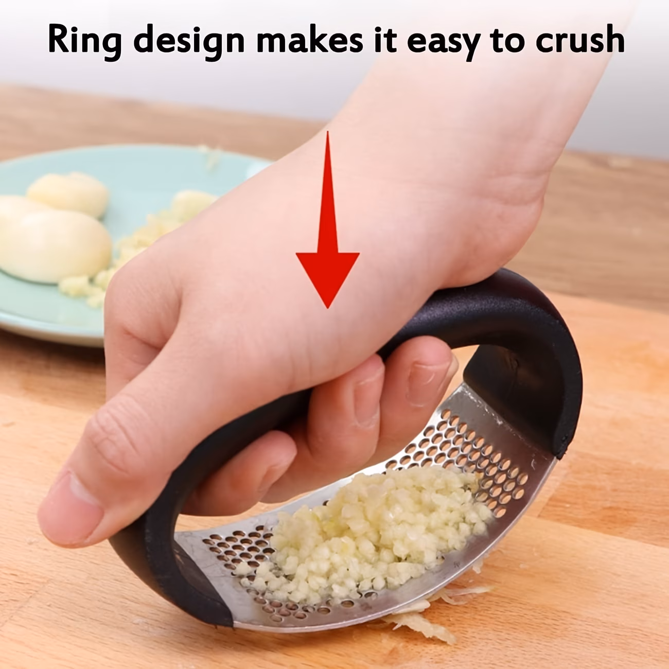 Stainless Steel Garlic Press 