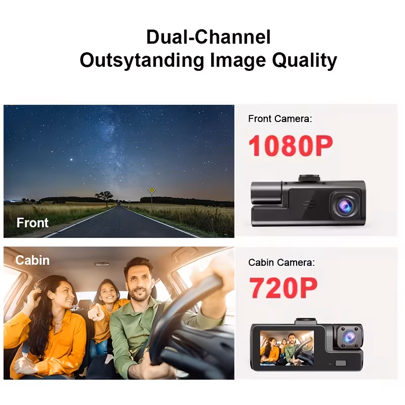 Dash Cam Front And Inside