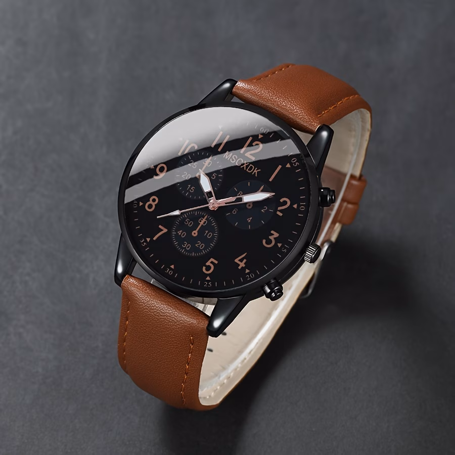  Watch and Braided Bracelet Combo Set