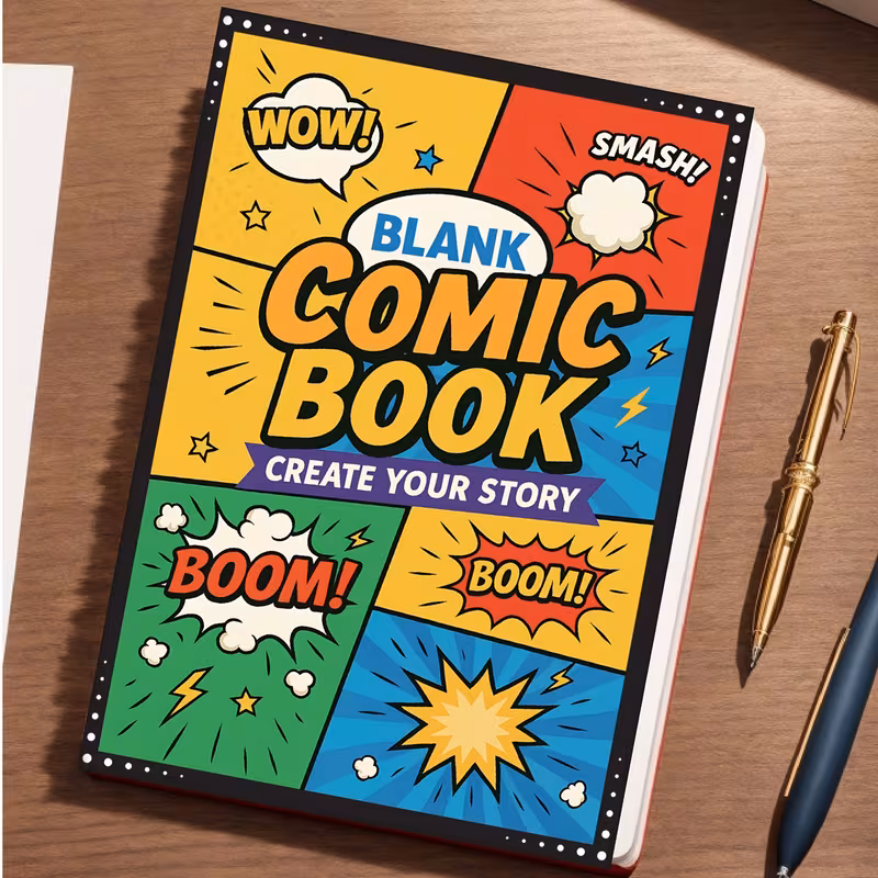 Blank Comic Creation Book