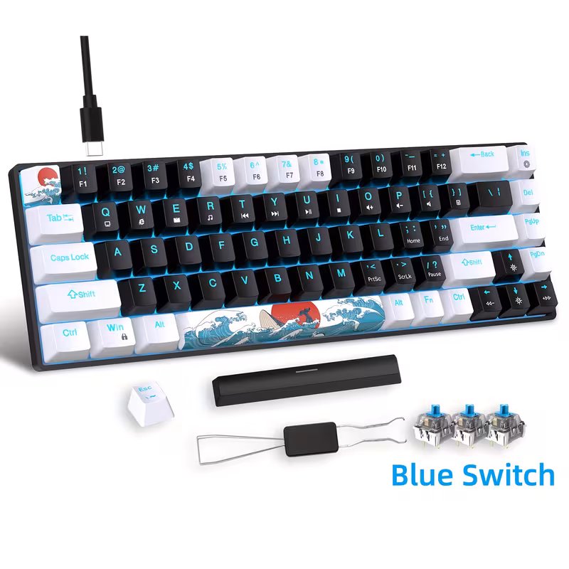 68-Key Mechanical Gaming Keyboard