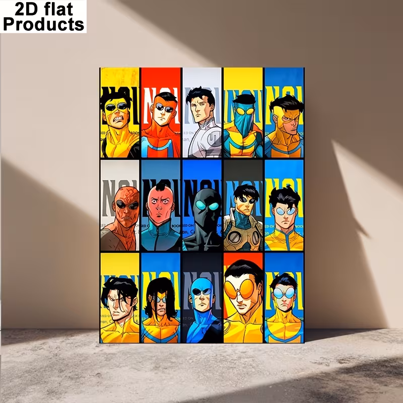Colorful Comic Book Characters