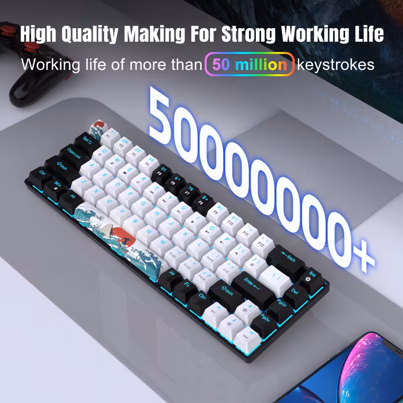 68-Key Mechanical Gaming Keyboard