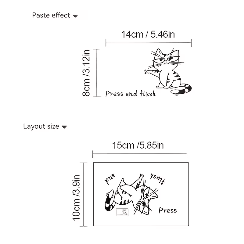  Toilet Wall Sticker