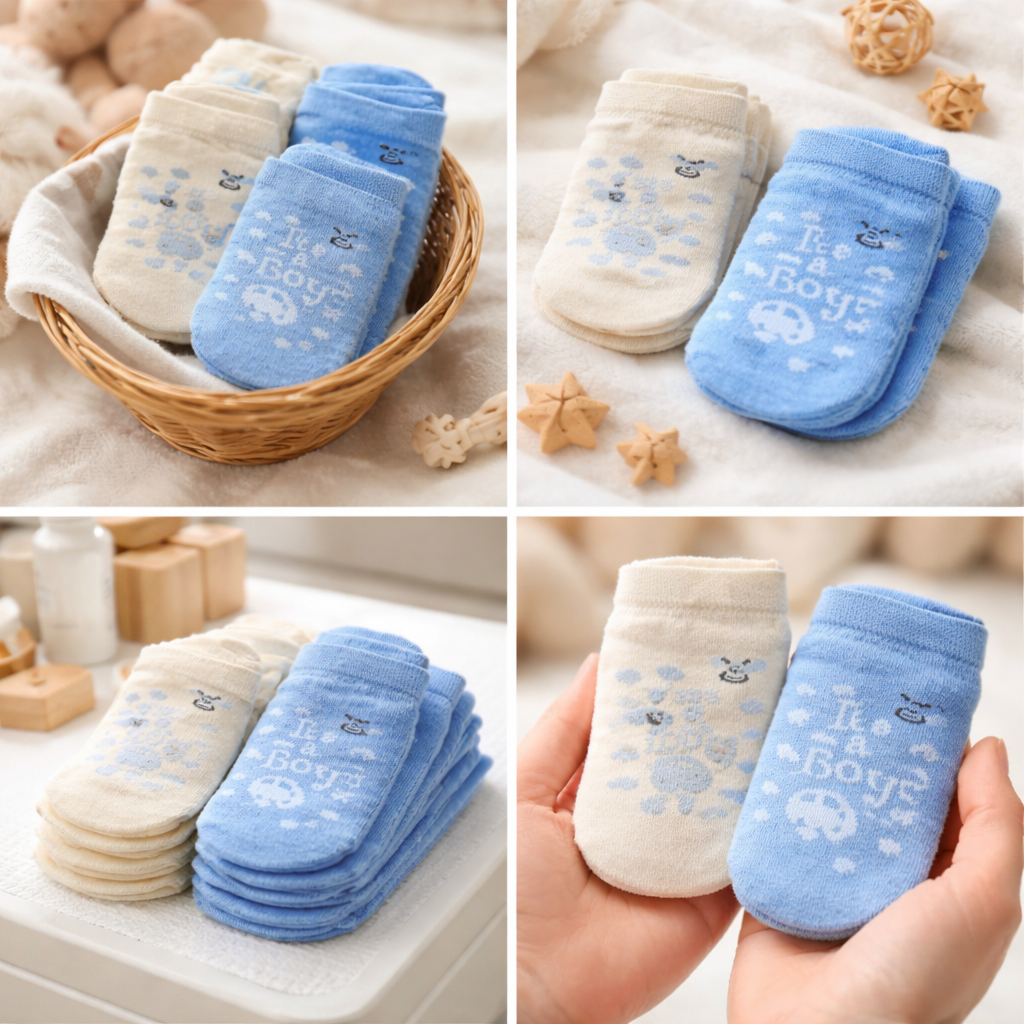 Baby Cotton Ankle Socks Set