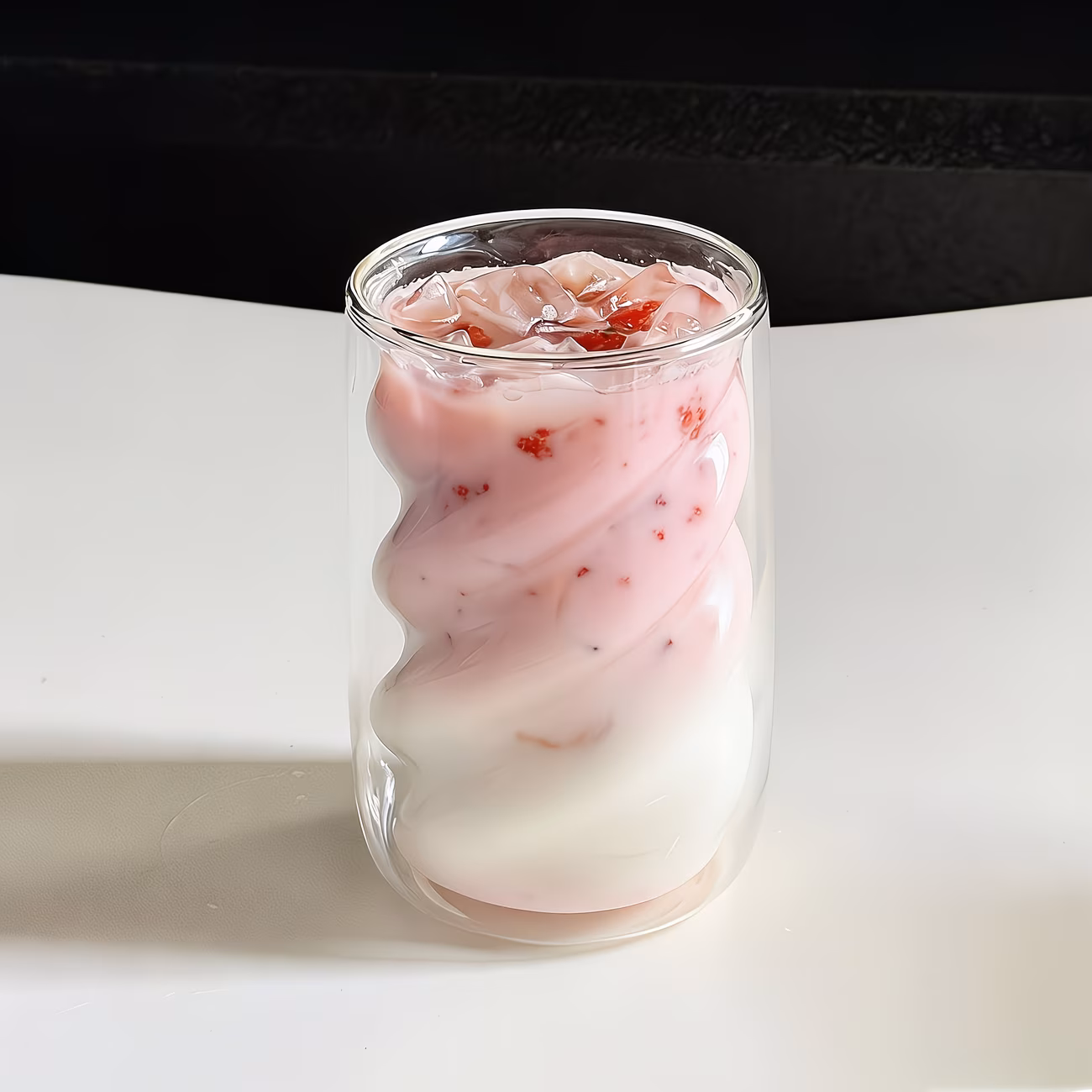 Glass Tumbler with Straw