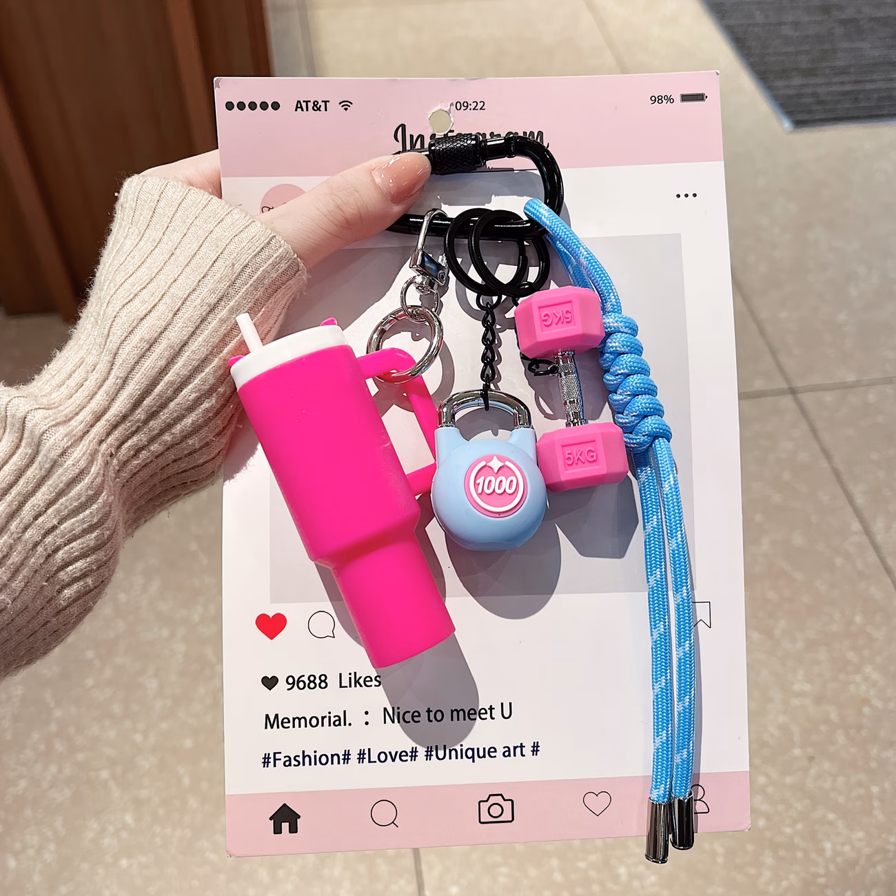 Woven Rope Keychain Set