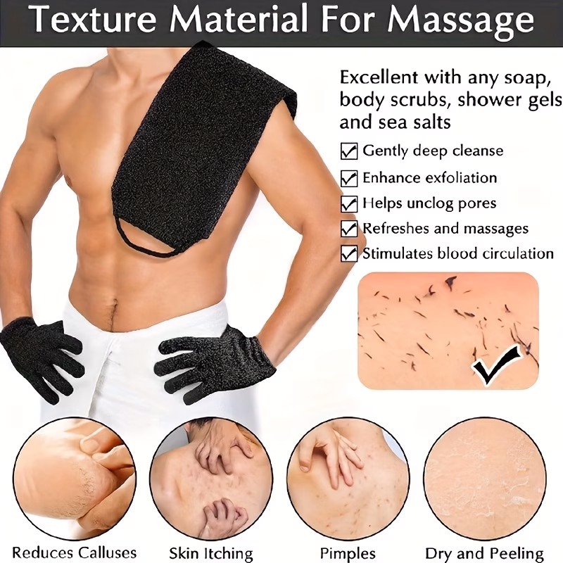 Back Scrubber Bath Gloves