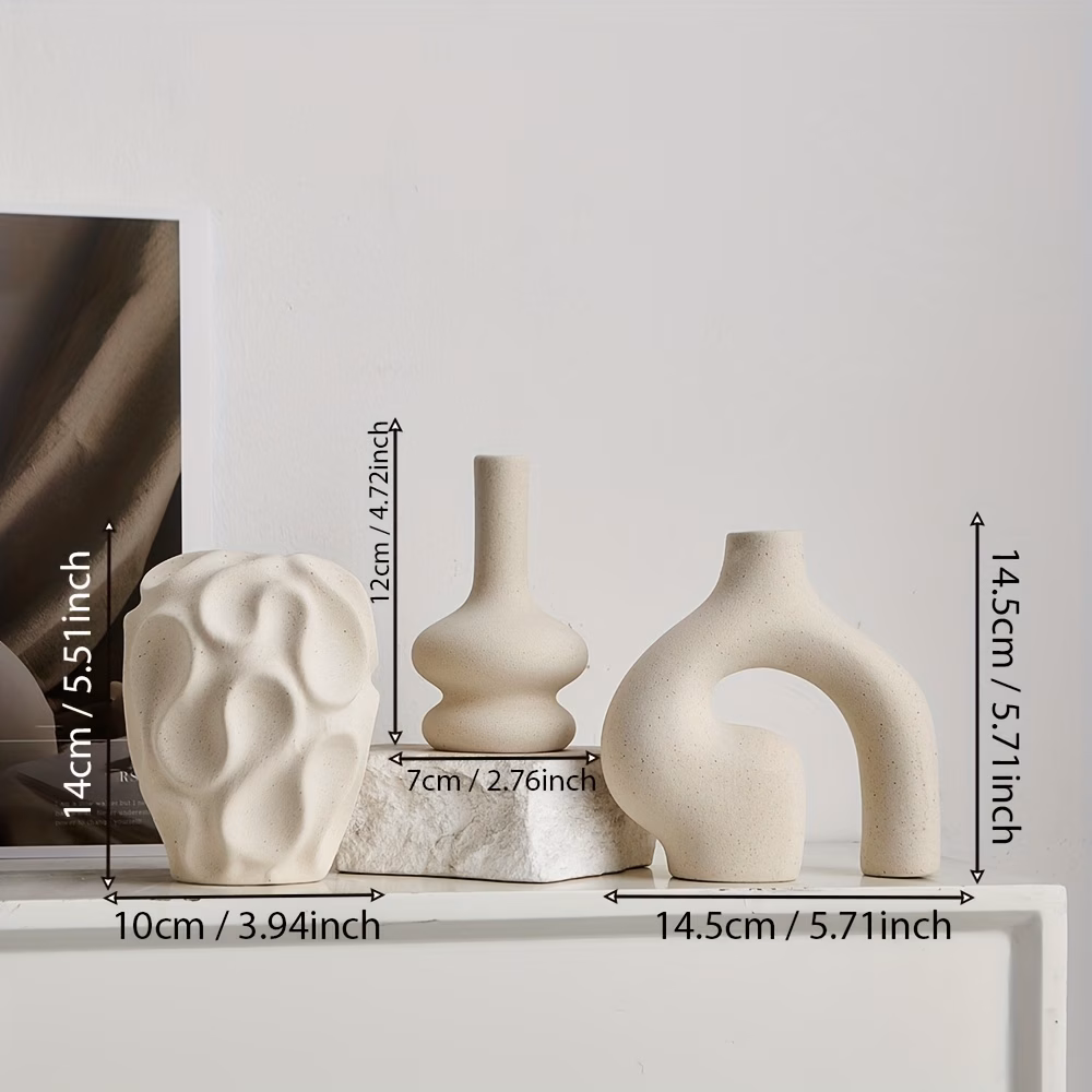 Boho Ceramic Vase Set