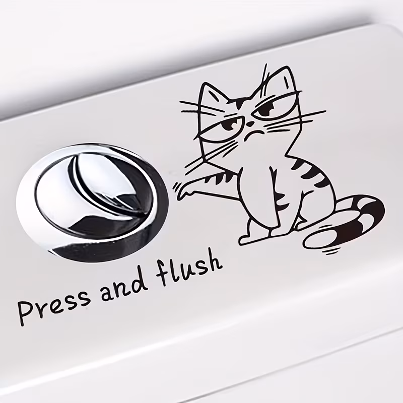  Toilet Wall Sticker