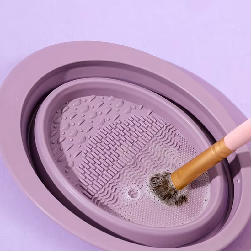 Silicone for makeup Brush Cleaning Bowl 