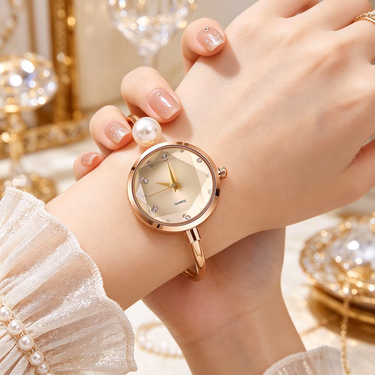 Rhinestone Bracelet Women's Watch