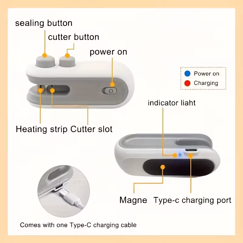 Rechargeable Food Bag Sealer