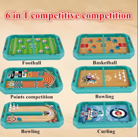 Fun 6-in-1 Board Game Board